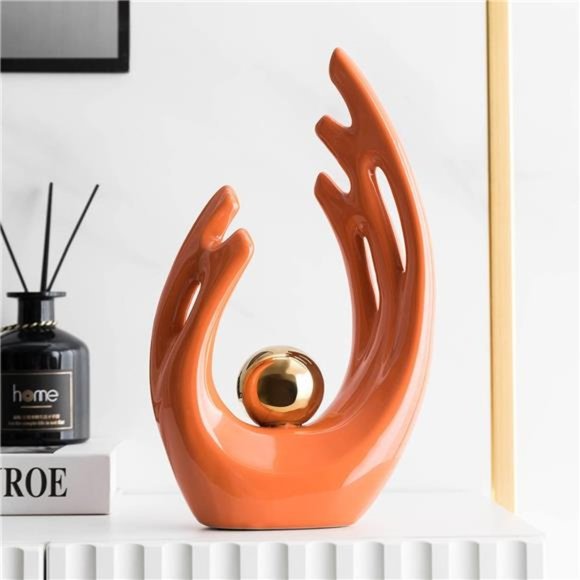 Modern Living Room Decor Art Ceramic Statues for Home Decor Accents Dining Table - Picture 4 of 5